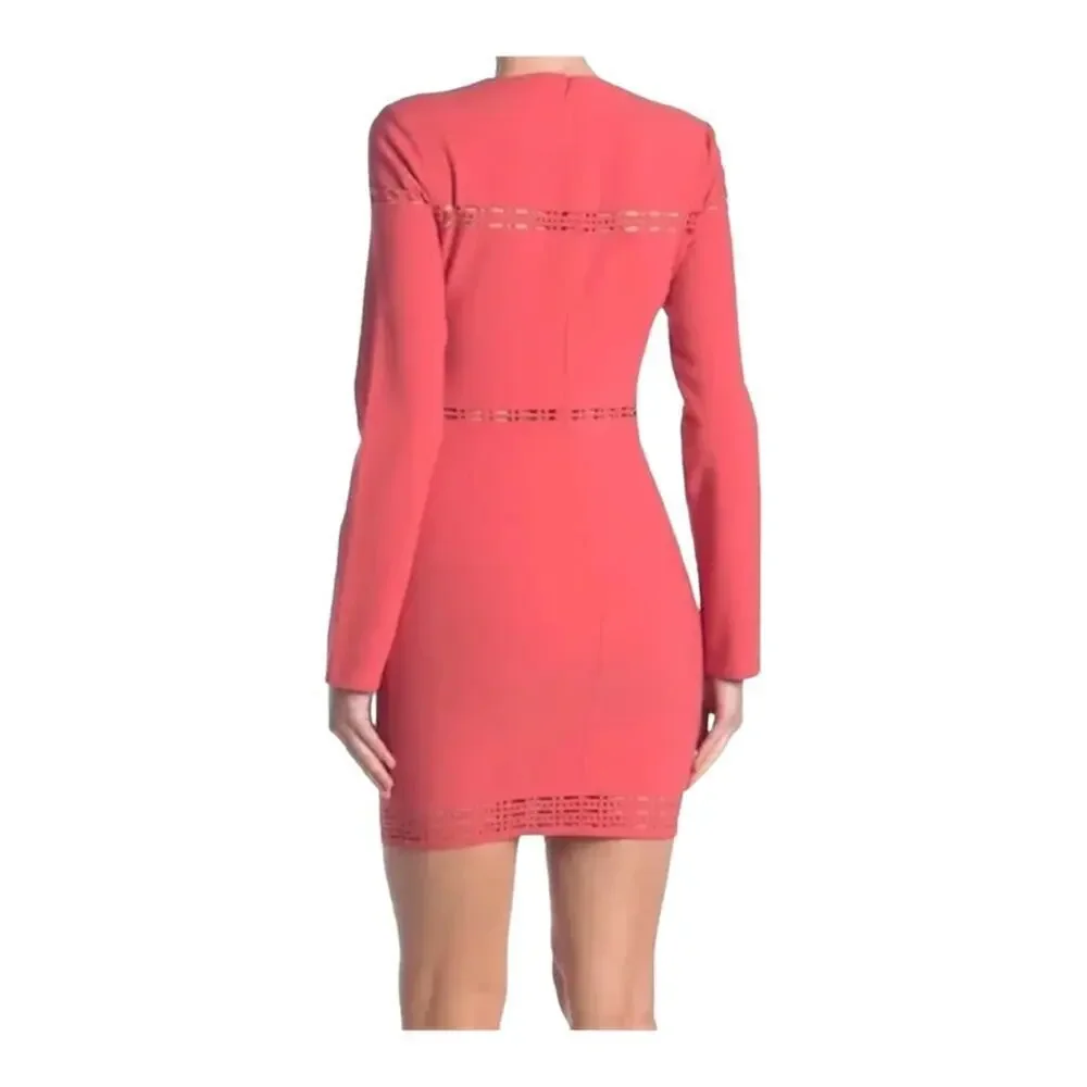 Likely Solace‎ Eyelet Cutout Coral Mini Dress NWOT